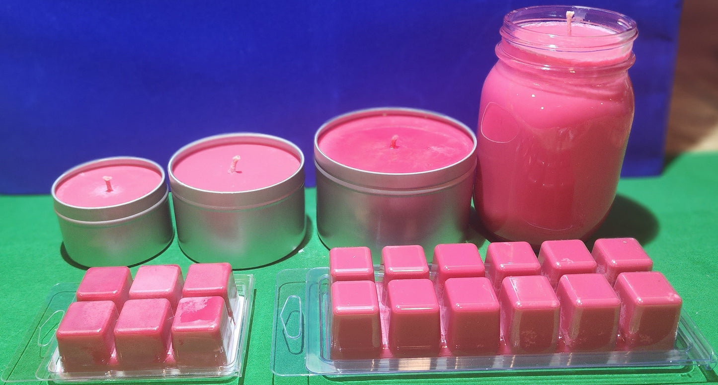 Candy Cane Soy Candles & Wax Melts