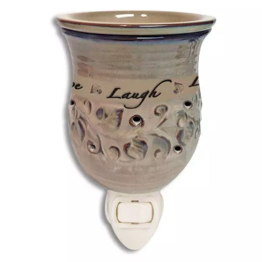 LIVE LAUGH LOVE Ceramic Plug-In Fragrance Wax Warmer Home Office Gift Flame-Free